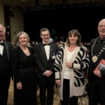 Opening Night 2024 - Festival Chair Eamonn Doran, Adjudicator Imelda McDonagh, Festival Secretary Kevin McEvoy, Main Sponsor Altura Credit Union Manager Anne Sheridan, ADCI Chair Liam Hannaway