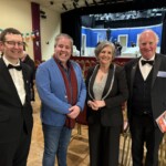Festival Secretary Kevin McEvoy; DLI Chair Edward Hayden; Adjudicator Imelda McDonagh; Festival Chair Eamonn Doran